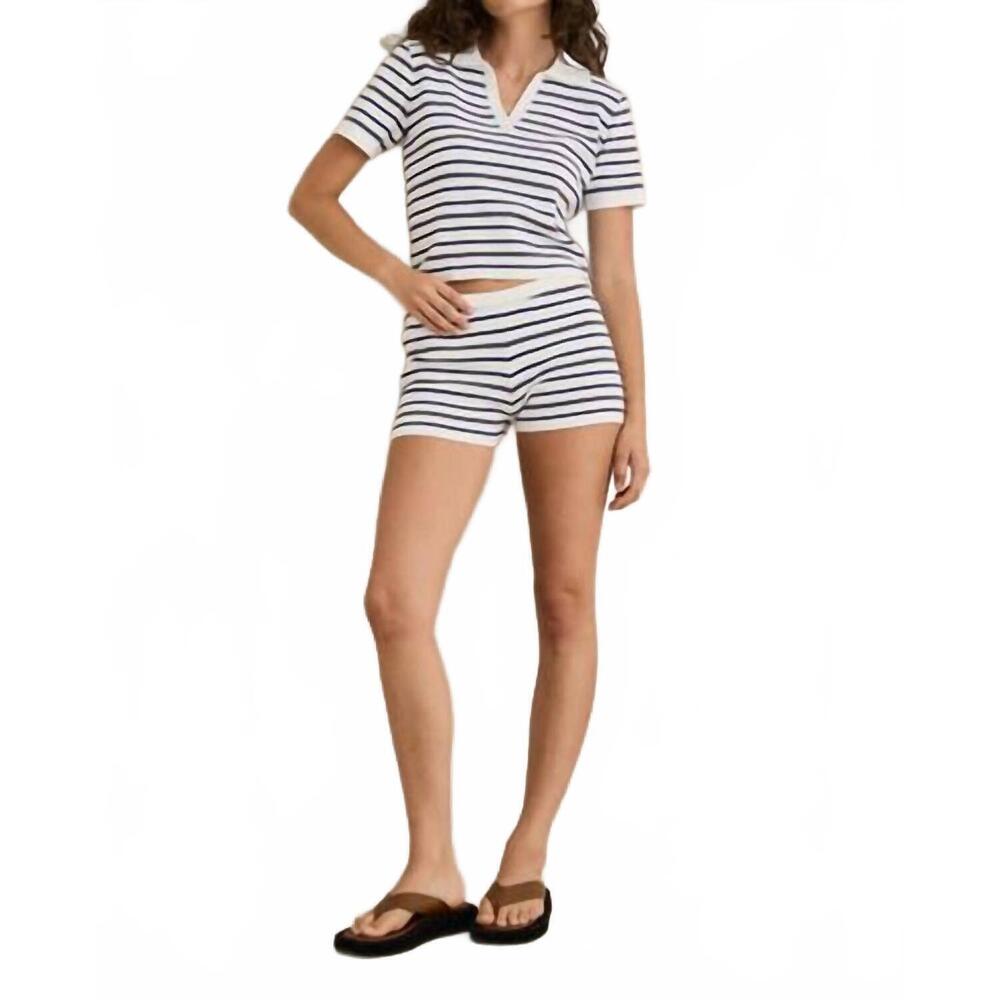 NEW RHYTHM. rommy knit short in vintage stripe